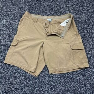 Columbia Cargo Shorts Men 38 Beige Pockets Outdoor Cotton